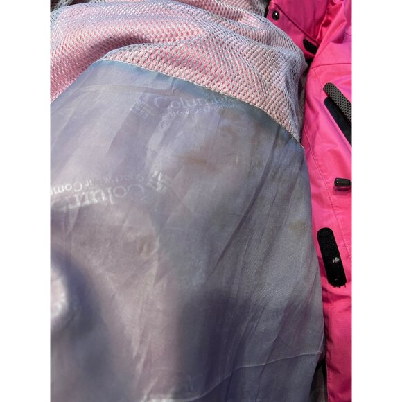 Columbia Women Medium Pink Titanium Omni-Tech Waterproof Seam-Sealed Jacket 1918 - Picture 15 of 15